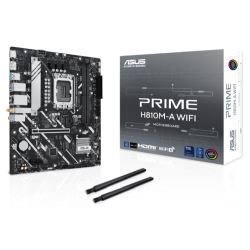 Asus PRIME H810M-A WIFI, Intel H810, 1851, Micro ATX, 2 DDR5, HDMI, DP, Wi-Fi 6E, GB LAN, 2x M.2 Asus PRIME H810M-A WIFI, Intel H810, 1851, Micro ATX, 2 DDR5, HDMI, DP, Wi-Fi 6E, GB LAN, 2x M.2